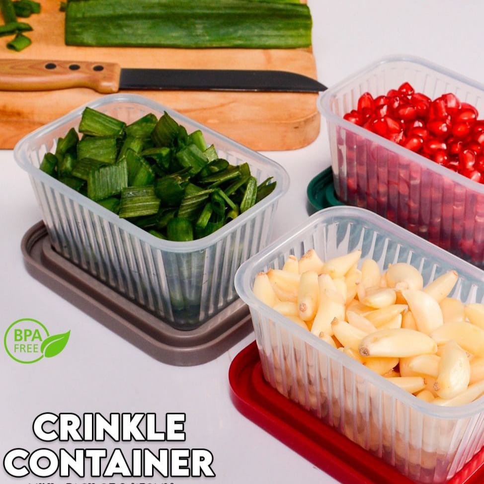 3Pcs Crinkle Container 150ml, Kitchen Accessories,