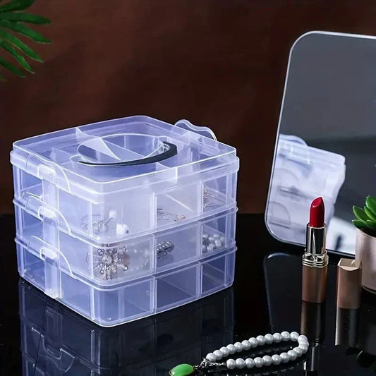 3 Layer 18 Grid Organizer, Jewerly Organizer
