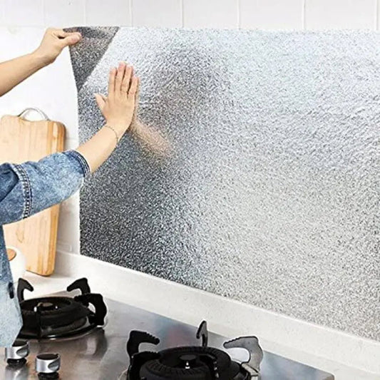 Aluminium Foil Kitchen Sheet – 60x200 cm (Silver)