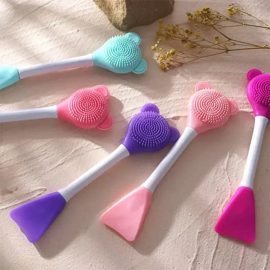Silicone Facial Massage & Cleansing Brush Double Head