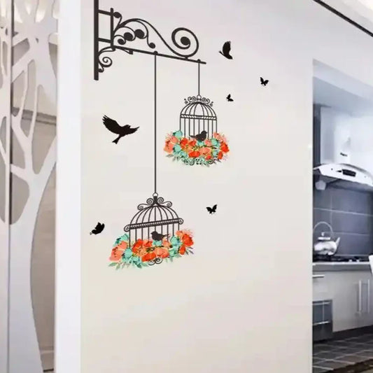 Bird Cage Sticker