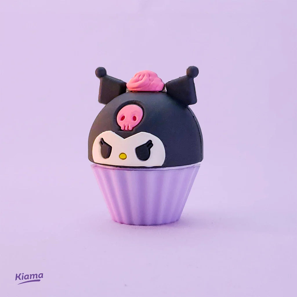 Kuromi Cupcake Lip Care Balm Cute Moisturizing Lip Balm For Girls