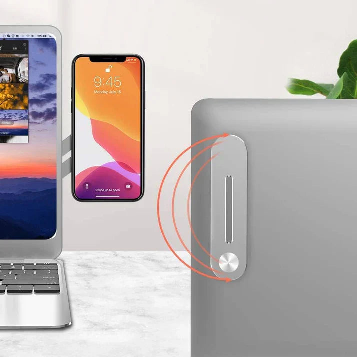 Side Screen Magnetic Phone Holder For Laptop