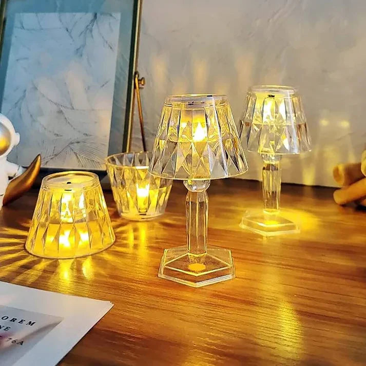 Mini Crystal Table Lamp With Reflective Glow