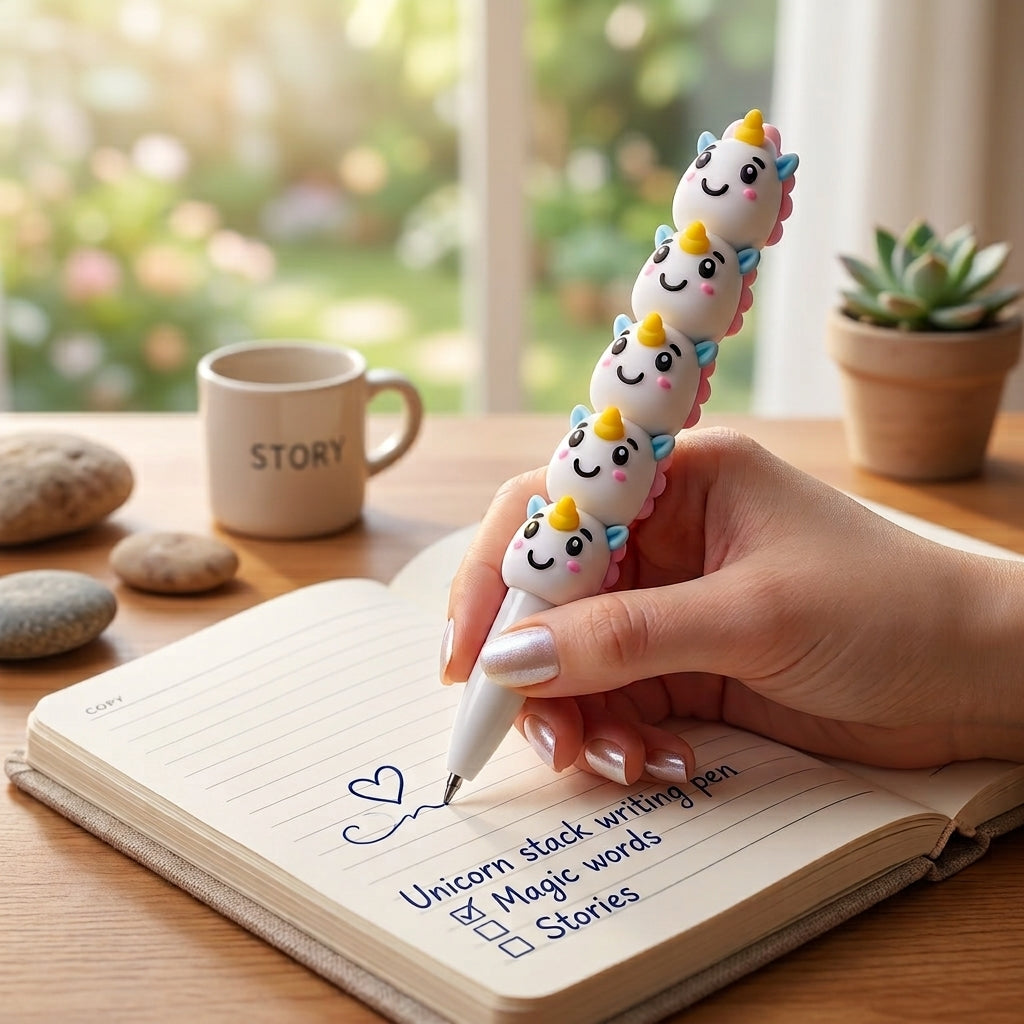 Mini Unicorn Gel Ink Pen – Cute Fine Point Writing Pen for Kids & School