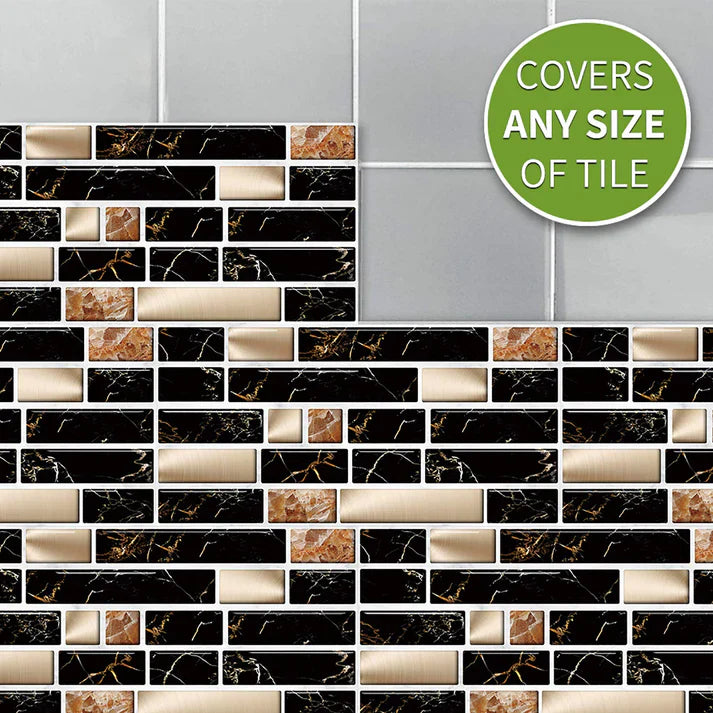 New 24Pcs Brick Tile Stickers (7X4.5 Inch)