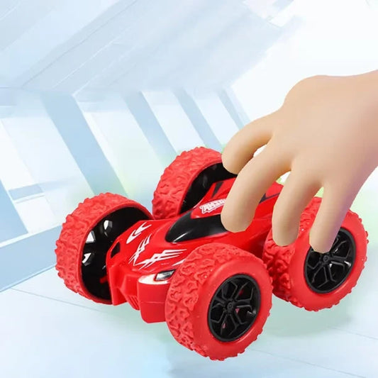 Pull Back Stunt Car Toy 360° Flip Action Racing Car For Kids (Random Color)