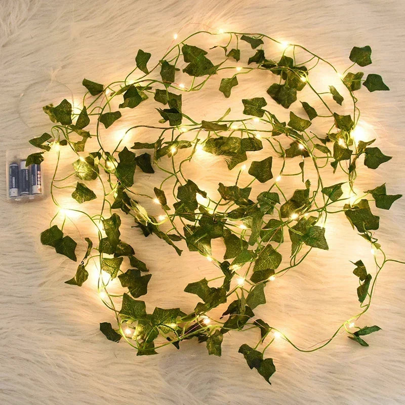 2 Meter Green Artificial Hanging Strips Light For Weddings & Parties