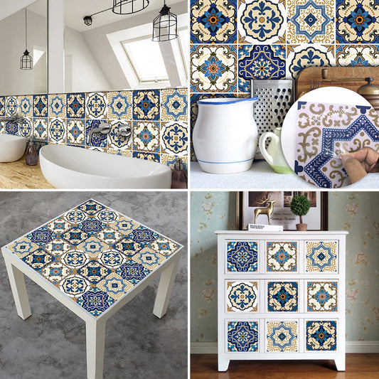 Vintage Moroccan Peel and Stick Tile Wallpaper