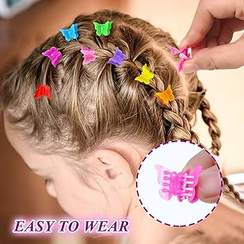 12Pcs Colorful Tiny Flower Hair Clips Fun & Cute, Health and Beauty 