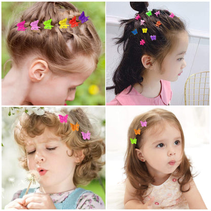 12Pcs Colorful Tiny Flower Hair Clips Fun & Cute, Health and Beauty 