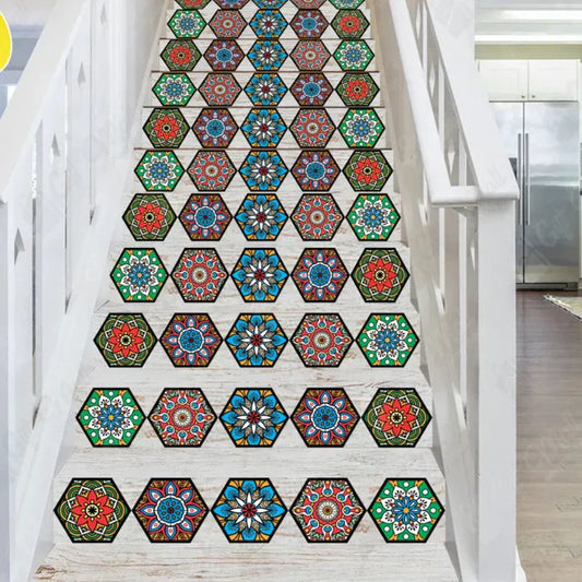 12Pcs Hexagon Tile Stickers