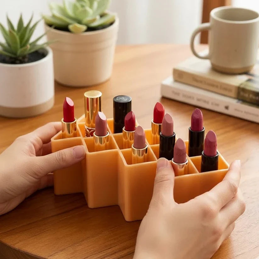 Elegant 12 Grid Cosmetic Organizer Quick & Easy