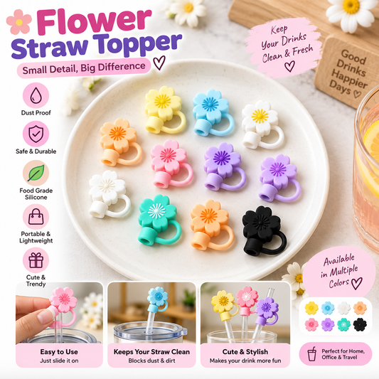 1 Pcs Cute DustProof Silicone Drink Lid (Random Style)