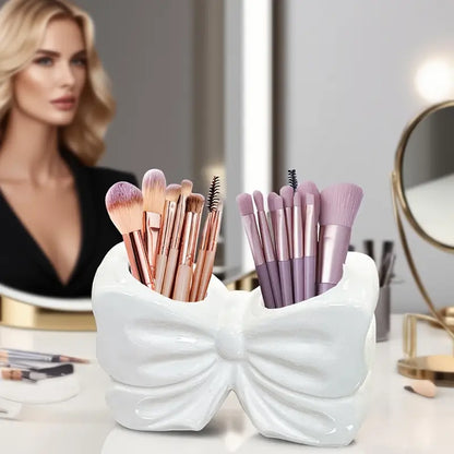 1PC Makeup Brush Organizer (Bow Shape For Vanity Table) (5X3Inch)