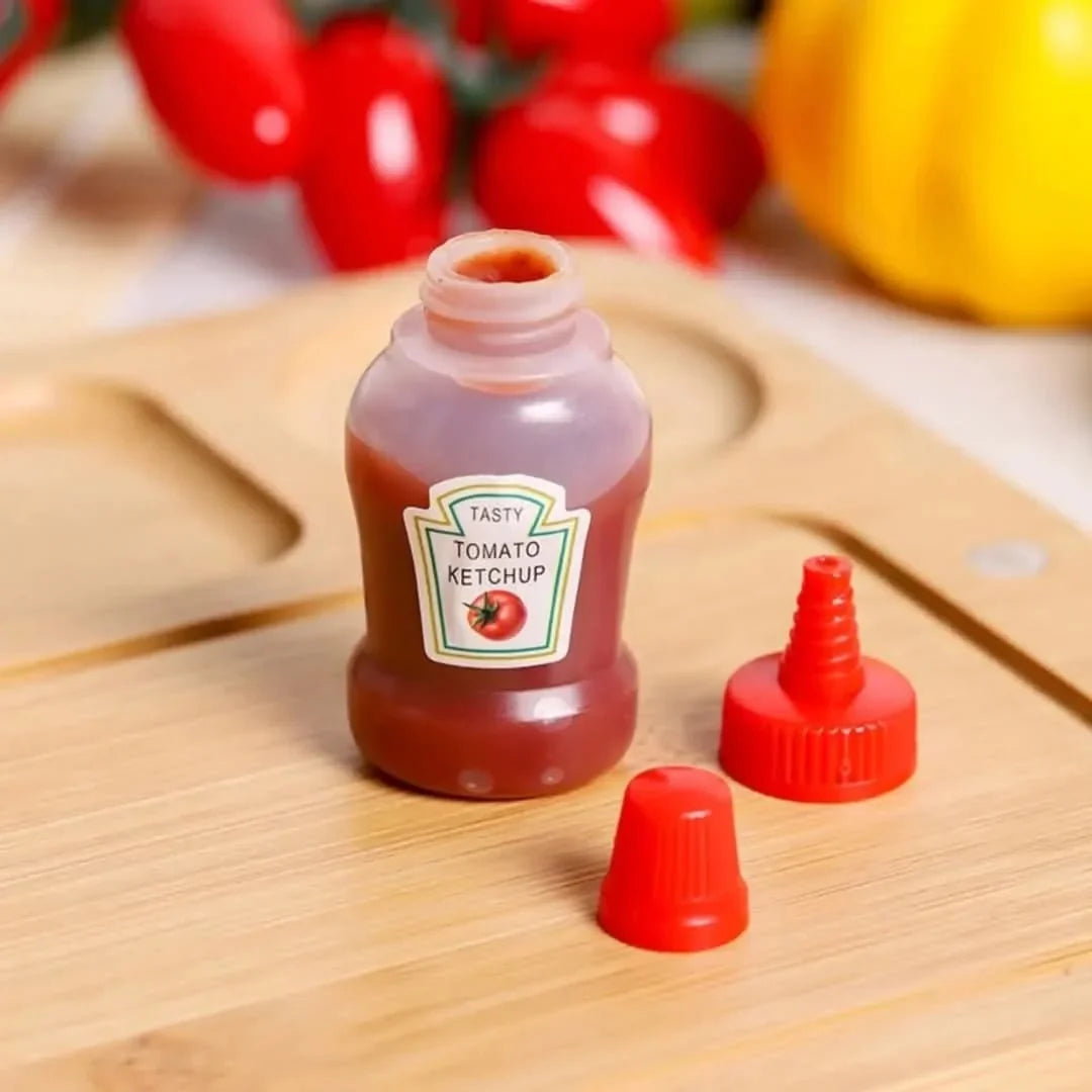 2Pcs Mini Sauce Bottles, Kitchen Accessories 