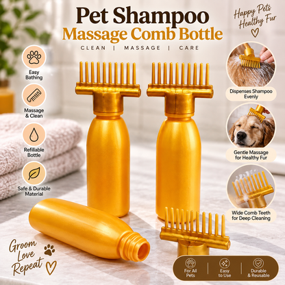 Hair Oil Bottle With Comb