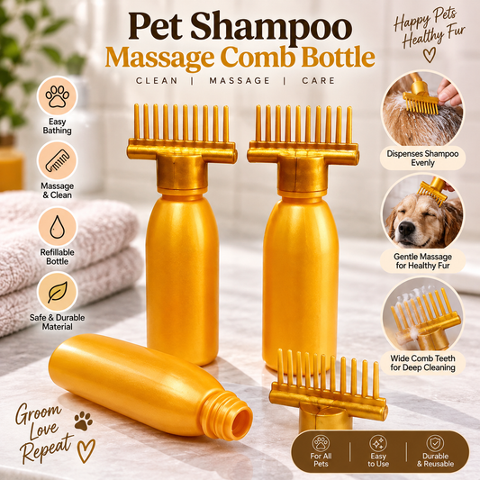 Hair Oil Bottle With Comb