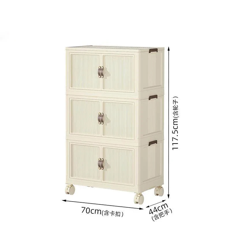 3 Layer Folding Wardrobe, Home and Living 