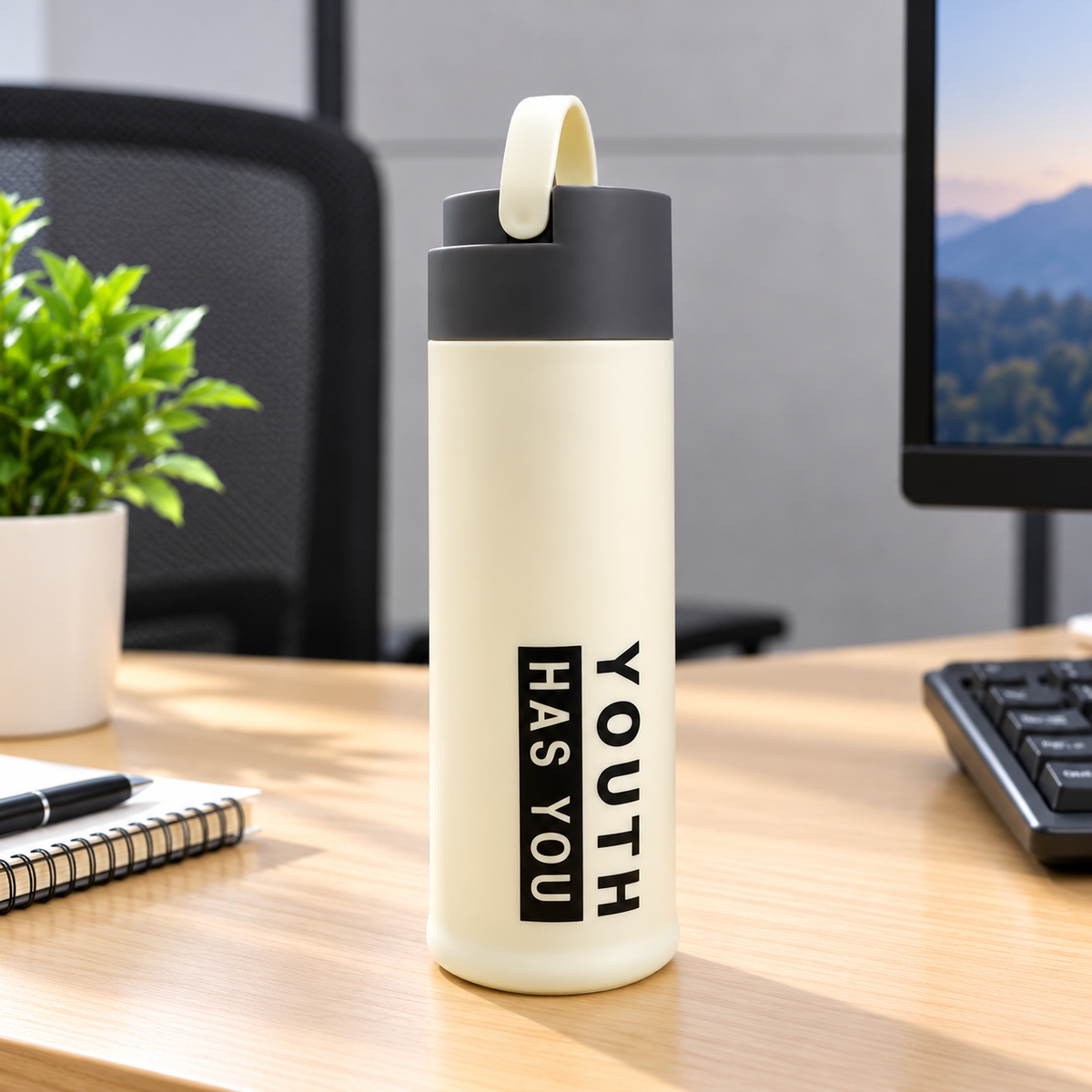 400ml Inner Glass Bottle – Minimalist Office & Travel Water Bottle
