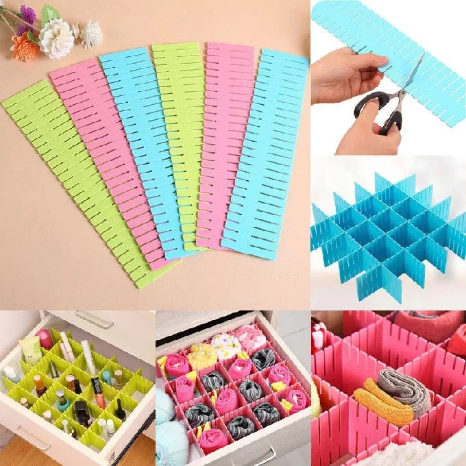 4Pcs Drawer Organizer, Wardrobe and Organizer 