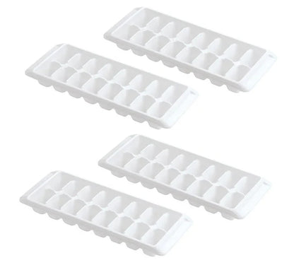 2 Piece White Ice Tray Set (16 Cubes Each)