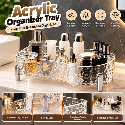 Multipurpose Beauty Organizer Tray Makeup & Brush Storage