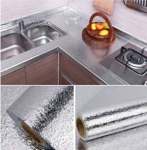 Aluminium Foil Kitchen Sticker Roll – 60x200cm