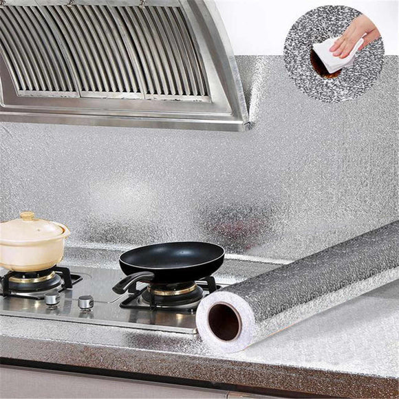 Aluminium Foil Kitchen Sheet – 60x200 cm (Silver)