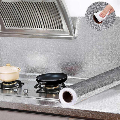 Aluminium Foil Kitchen Sheet – 60x200 cm (Silver)