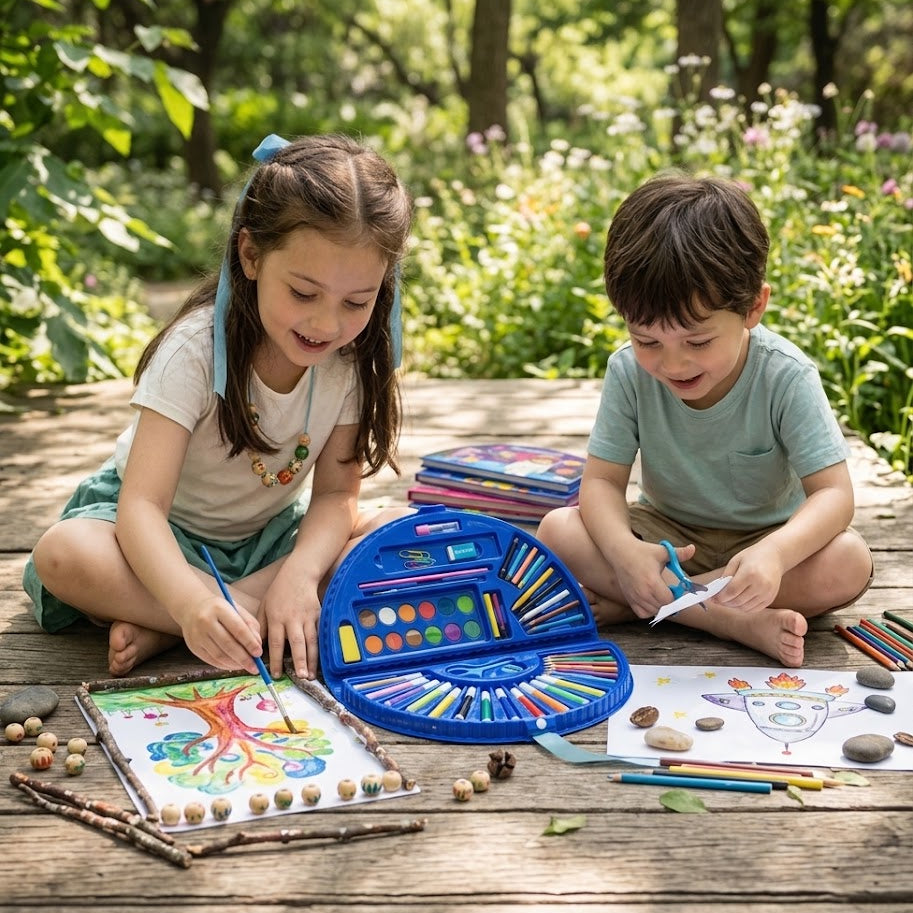 68-Piece Art & Craft Set for Kids – Creative Drawing and Painting Supplies