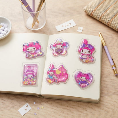 6Pcs 3D Water Filled Shaking Stickers