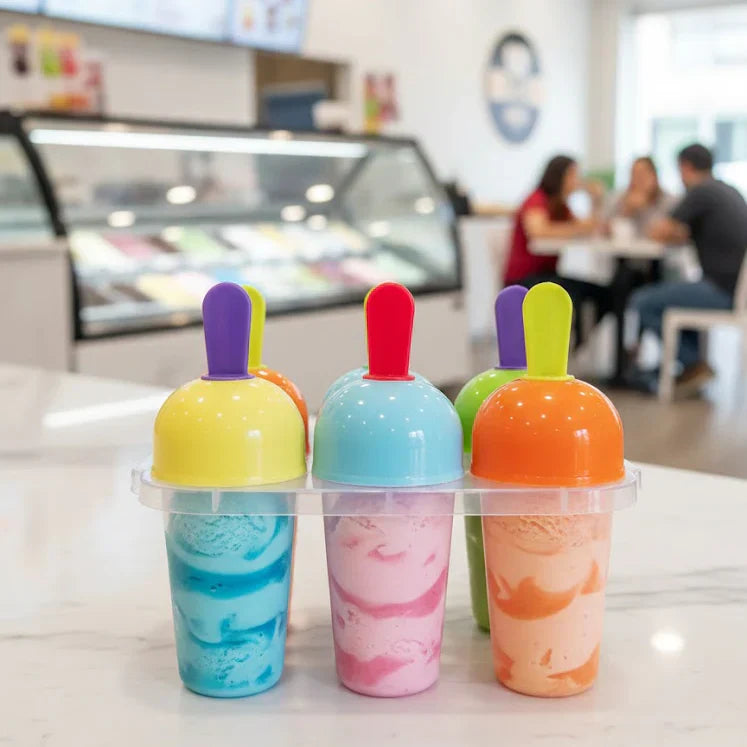 Cool Treats 6 Piece Kids  Ice Pop Maker