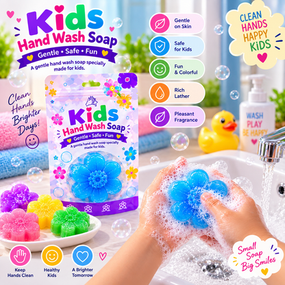 Flower Shape Kids Soap Fun Hand Wash Soap For Children