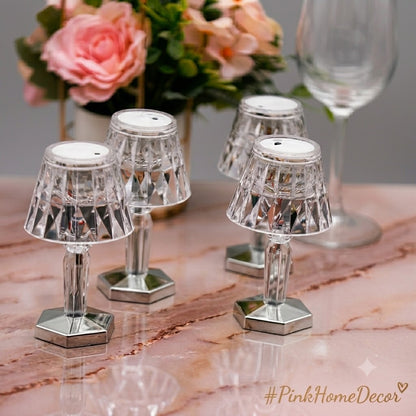 Mini Crystal Table Lamp With Reflective Glow