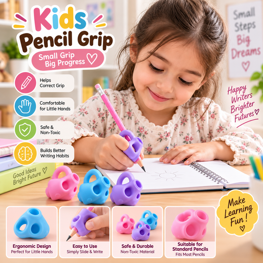 Soft Pencil Grip For Kids Comfortable Writing & Drawing Aid