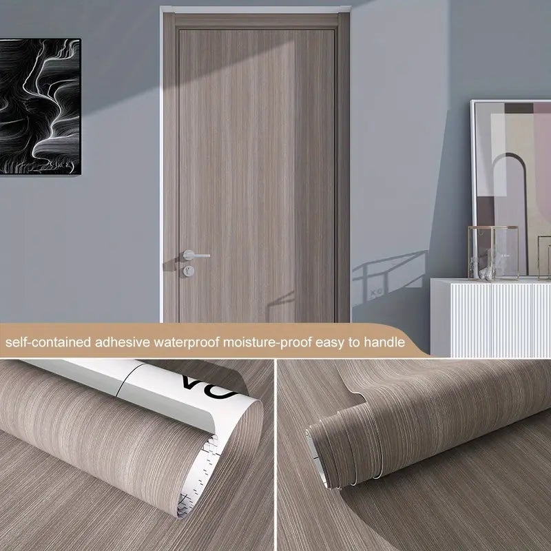 Natural Wood Grain Self Adhesive Wallpaper (60x200cm)