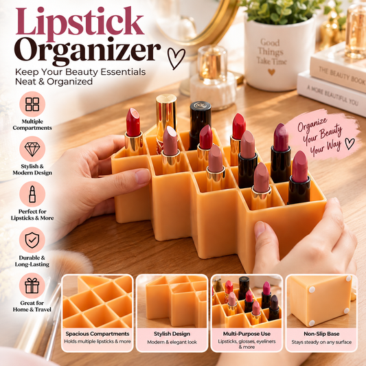 Elegant 12 Grid Cosmetic Organizer Quick & Easy
