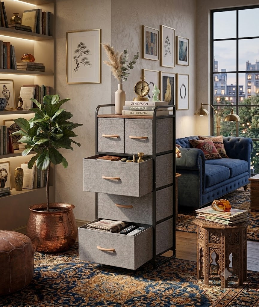 5-Drawer Fabric Chest of Drawers – Modern Storage Organizer