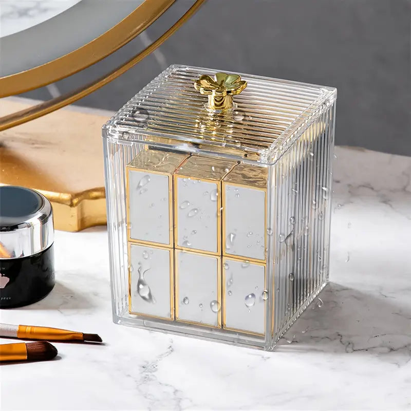 Acrylic Vanity Organizer for Cotton Pads and Cotton Buds