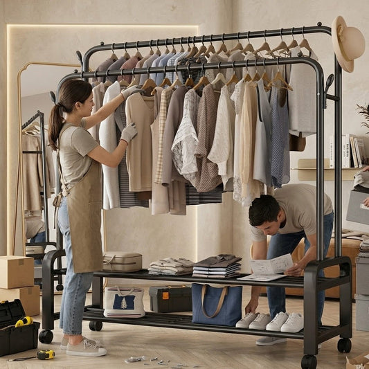 All-in-One Clothes Organizer Rack