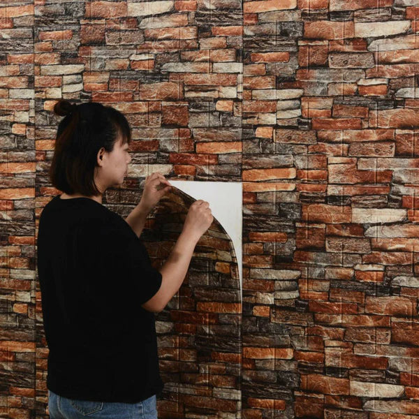 Brown_Brick_Sheet, Home and Wall Decor