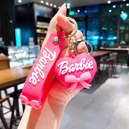 Classics Barbie 3D Silicone Heart Keychain