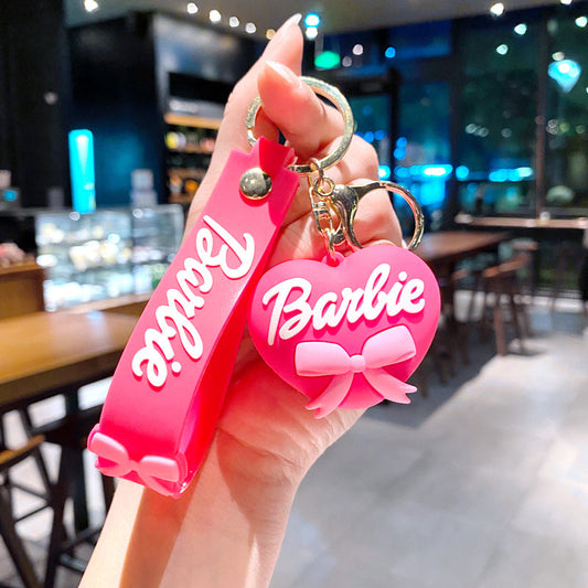 Classics Barbie 3D Silicone Heart Keychain