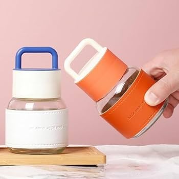 CleanSip Borosilicate Bottle with Soft Grip Sleeve