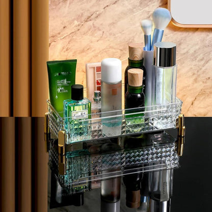 Clear Cosmetic Organizer Tray – Stylish Vanity Storage