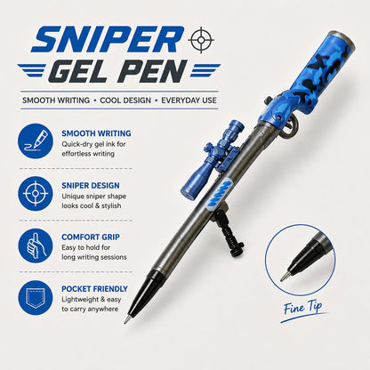 Cute Character Rifle Gel Pen – Fun Stationery Accessory for Students