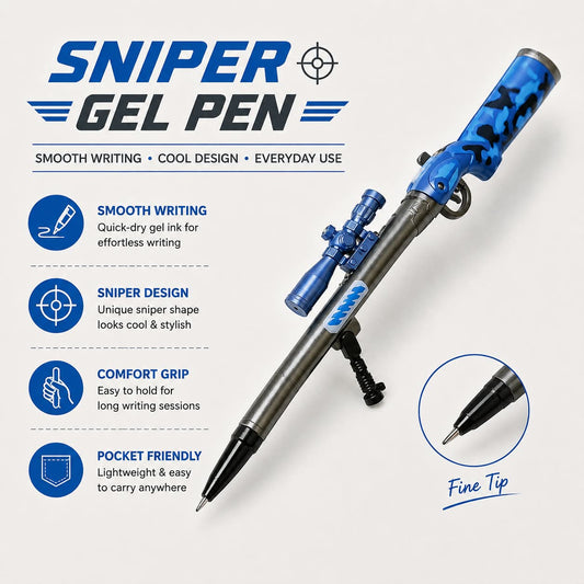 Cute Character Rifle Gel Pen – Fun Stationery Accessory for Students
