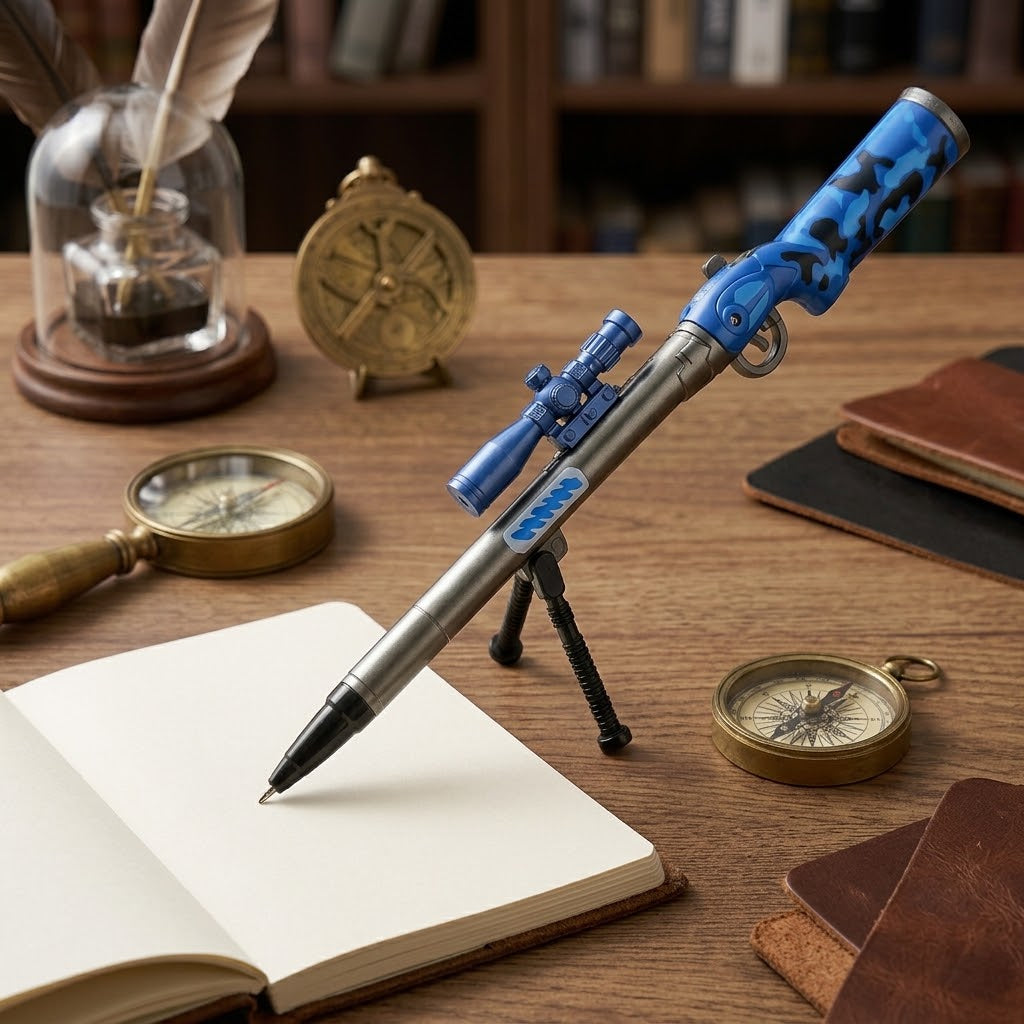 Cute Character Rifle Gel Pen – Fun Stationery Accessory for Students