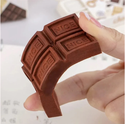 Cute Chocolate Eraser for Kids – Medium Size Scented Writing Eraser